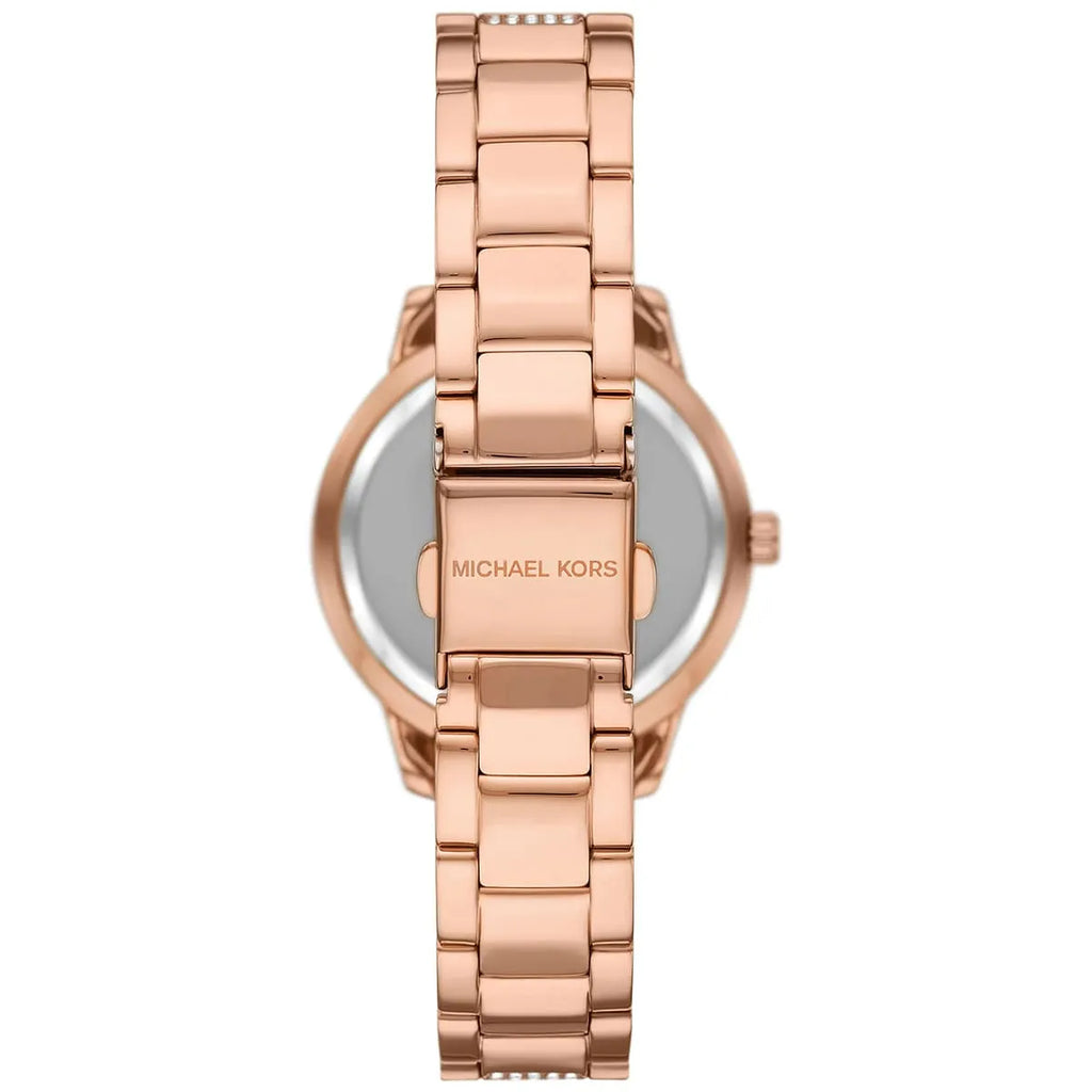 Michael Kors Tibby Multifunction Crystals Maroon Dial Rose Gold Steel Strap Watch for Women - MK4685 Buy Now By Michael Kors