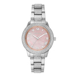 Michael Kors Tibby Multifunction Crystals Pink Dial Silver Steel Strap Watch for Women - MK4686 Buy Now By Michael Kors