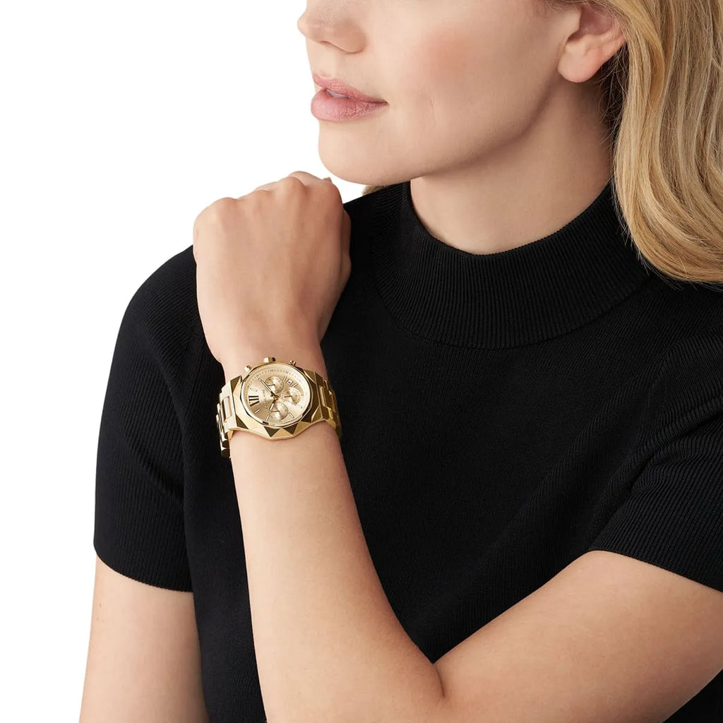 Michael Kors Raquel Analog Gold Dial Gold Steel Strap Watch For Women - MK4690 Buy Now By Michael Kors