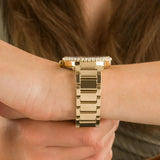 Michael Kors Parker Mother of Pearl White Dial Gold Steel Strap Watch For Women - MK4693 Buy Now By Michael Kors