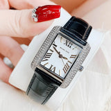 Michael Kors Emery Three Hand Silver Dial Black Leather Strap Watch For Women - MK4696 Buy Now By Michael Kors