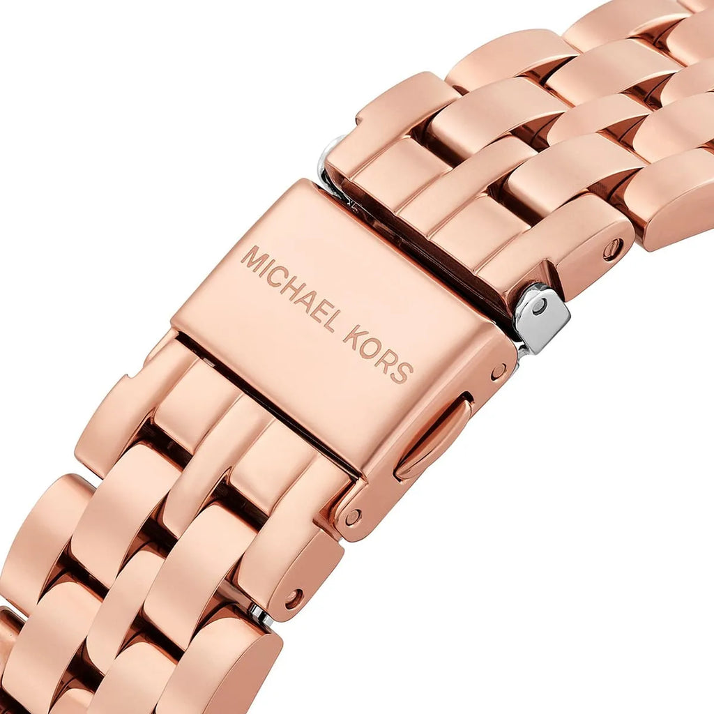 Michael Kors Harlowe Rose Gold Dial Rose Gold Steel Strap Watch For Women - MK4710 Buy Now By Michael Kors