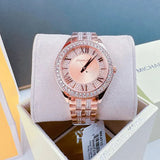 Michael Kors Harlowe Rose Gold Dial Rose Gold Steel Strap Watch For Women - MK4710 Buy Now By Michael Kors