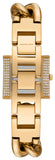 Michael Kors Chain Lock Pave Gold Dial Gold Steel Strap Watch For Women - MK4711 Buy Now By Michael Kors