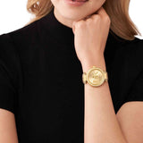 Michael Kors Parker Three-Hand Gold Dial Brown Leather Strap Watch For Women - MK4725 Buy Now By Michael Kors