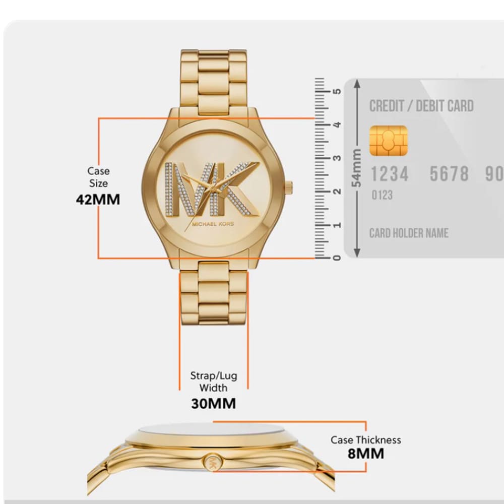 Michael Kors Runway Gold Dial Gold Steel Strap Watch For Women - MK4732 Buy Now By Michael Kors