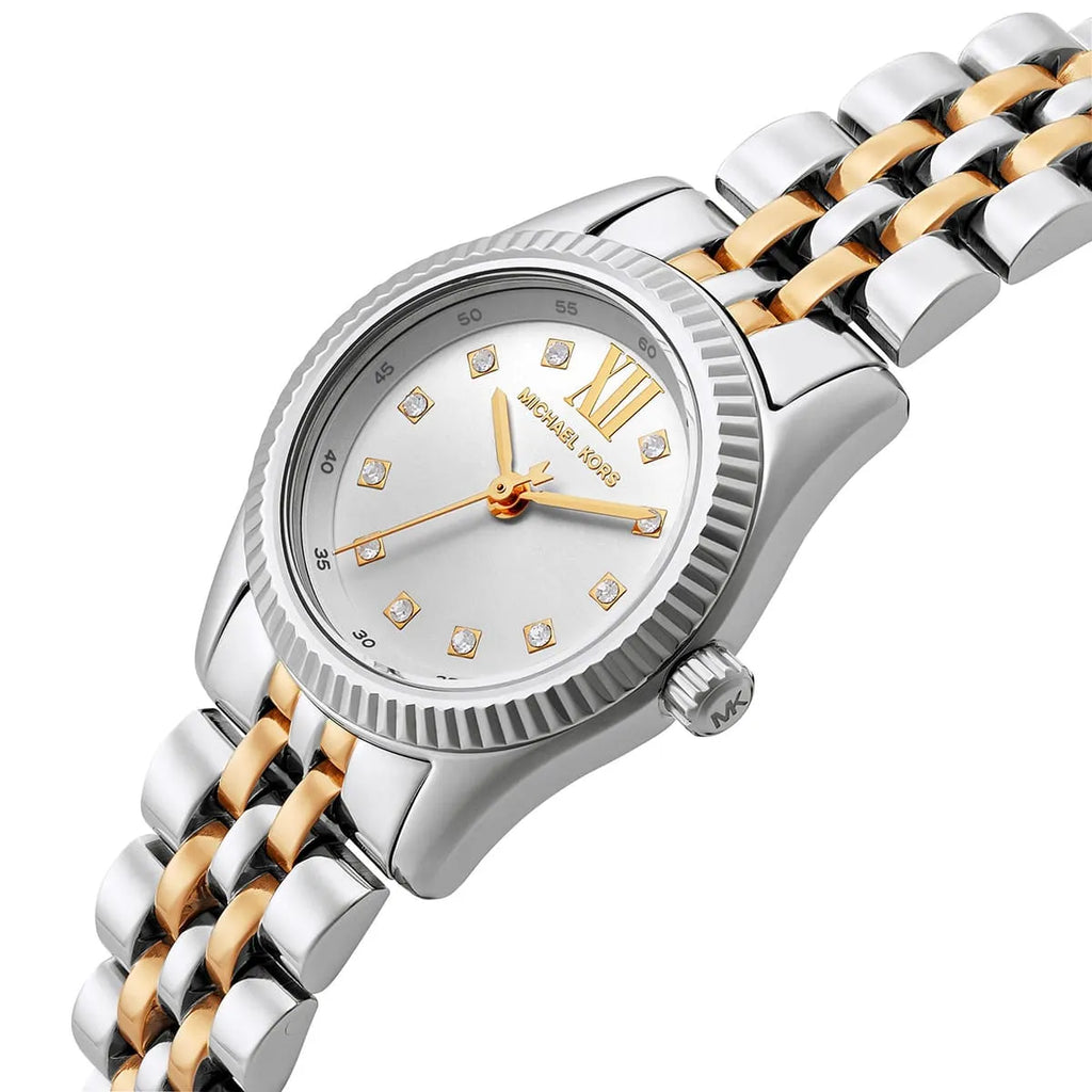 Michael Kors Lexington Analog Silver Dial Two Tone Steel Strap Watch for Women - MK4740 Buy Now By Michael Kors