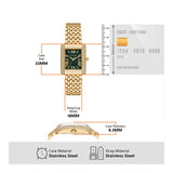 Michael Kors Emery Pave Analog Green Dial Gold Steel Strap Watch for Women - MK4742 Buy Now By Michael Kors