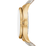 Michael Kors Lexington Analog Silver Dial White Leather Strap Watch For Women - MK4746 Buy Now By Michael Kors