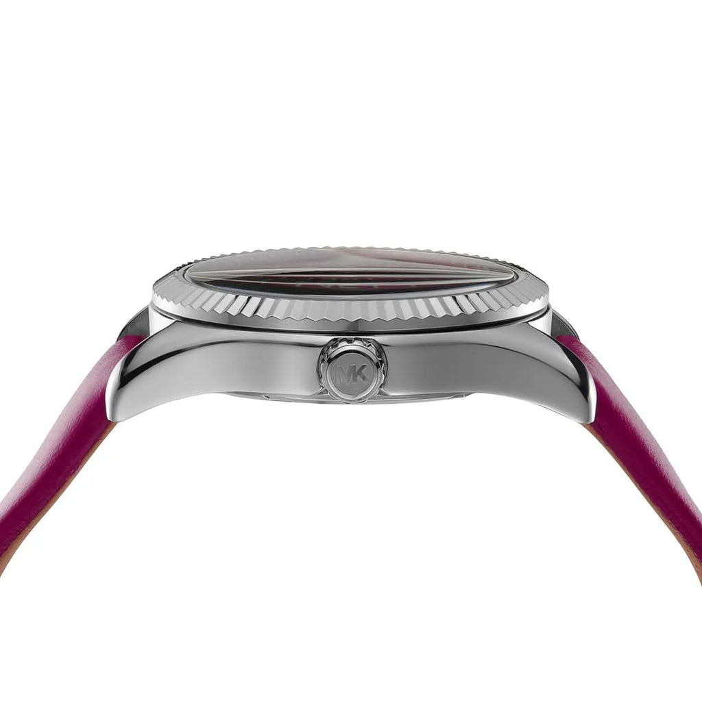 Michael Kors Lexington Quartz Fuchsia Dial Fuchsia Leather Strap Watch For Women - MK4749 Buy Now By Michael Kors
