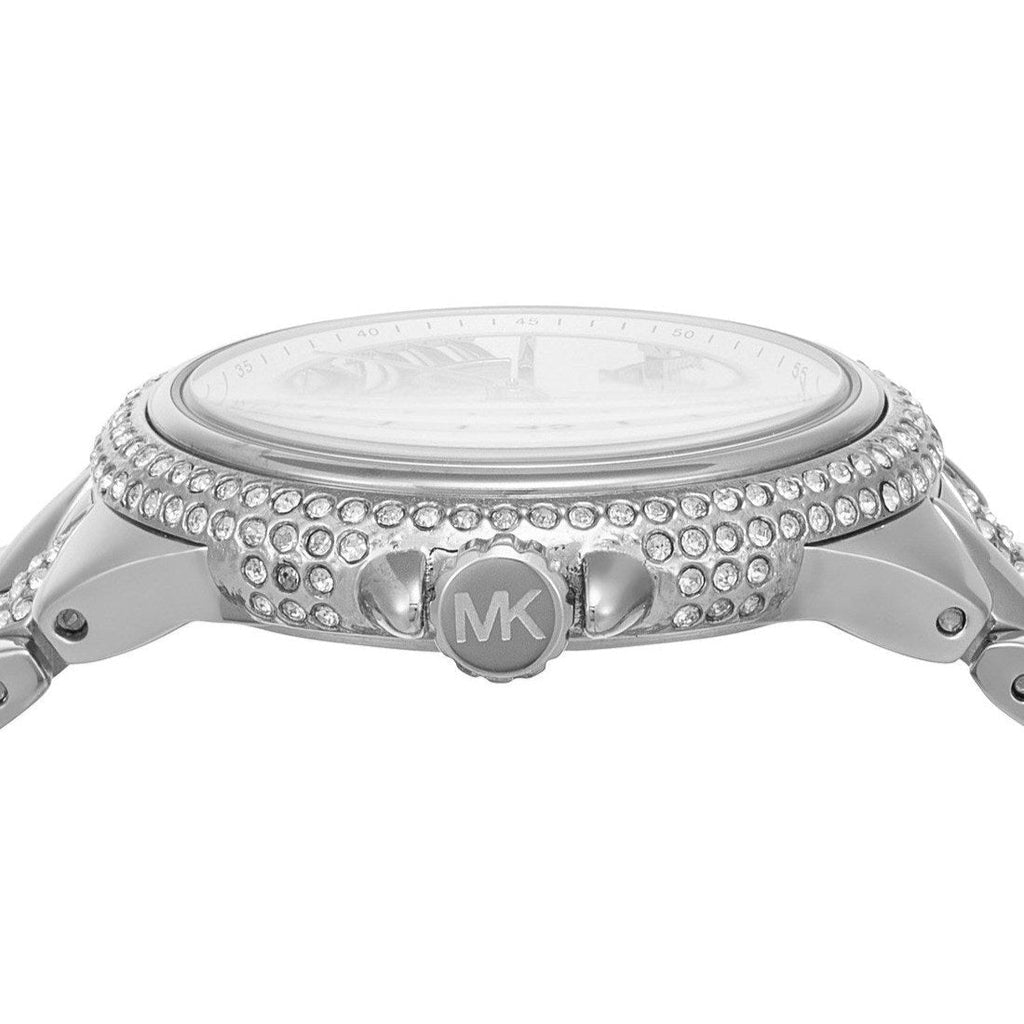 Michael Kors Camille Pave Crystals Silver Dial Silver Steel Strap Watch for Women - MK4804 Buy Now By Michael Kors