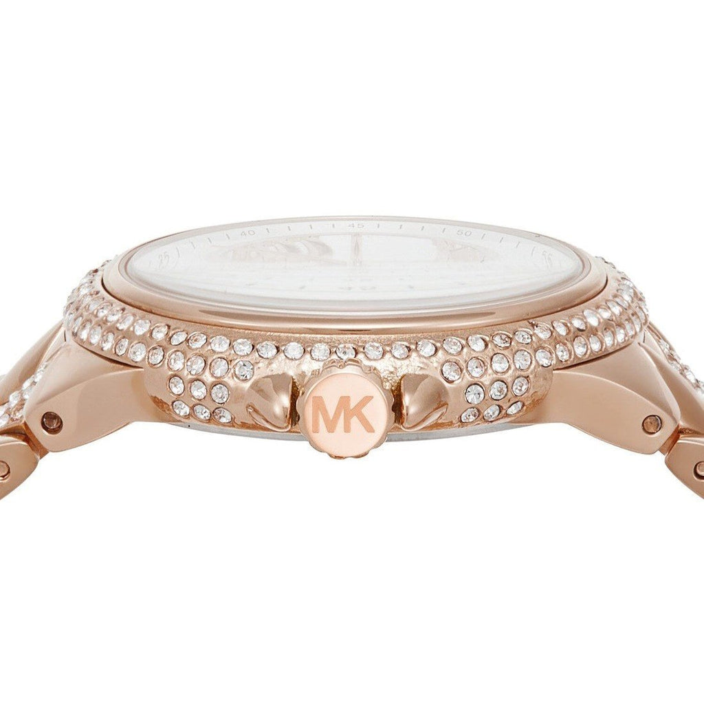 Michael Kors Camille Analog Silver Dial Rose Gold Steel Strap Watch for Women - MK4810 Buy Now By Michael Kors