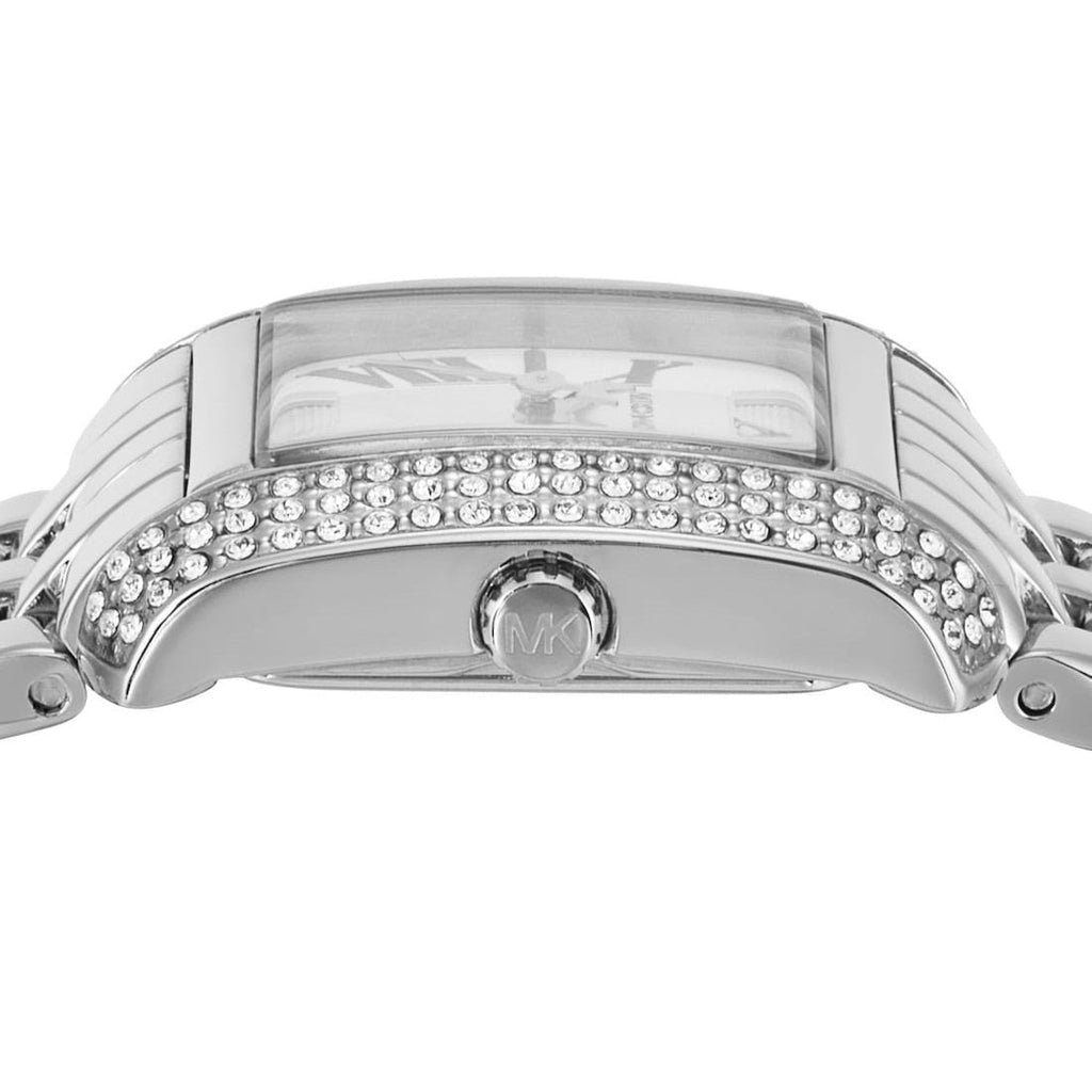 Michael Kors Emery Pave Double Wrap White Dial Silver Steel Strap Watch for Women - MK4834 Buy Now By Michael Kors