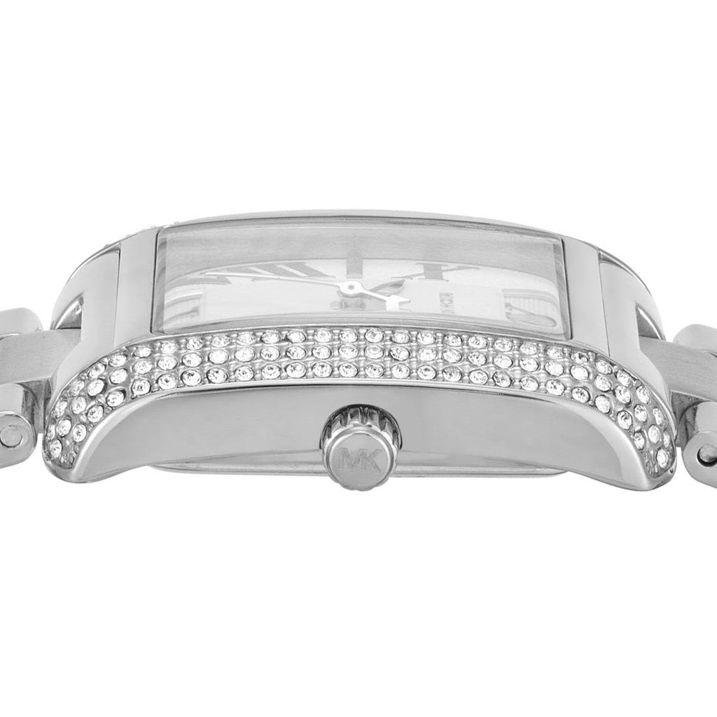 Michael Kors Emery Pave Double Wrap White Dial Silver Steel Strap Watch for Women - MK4834 Buy Now By Michael Kors