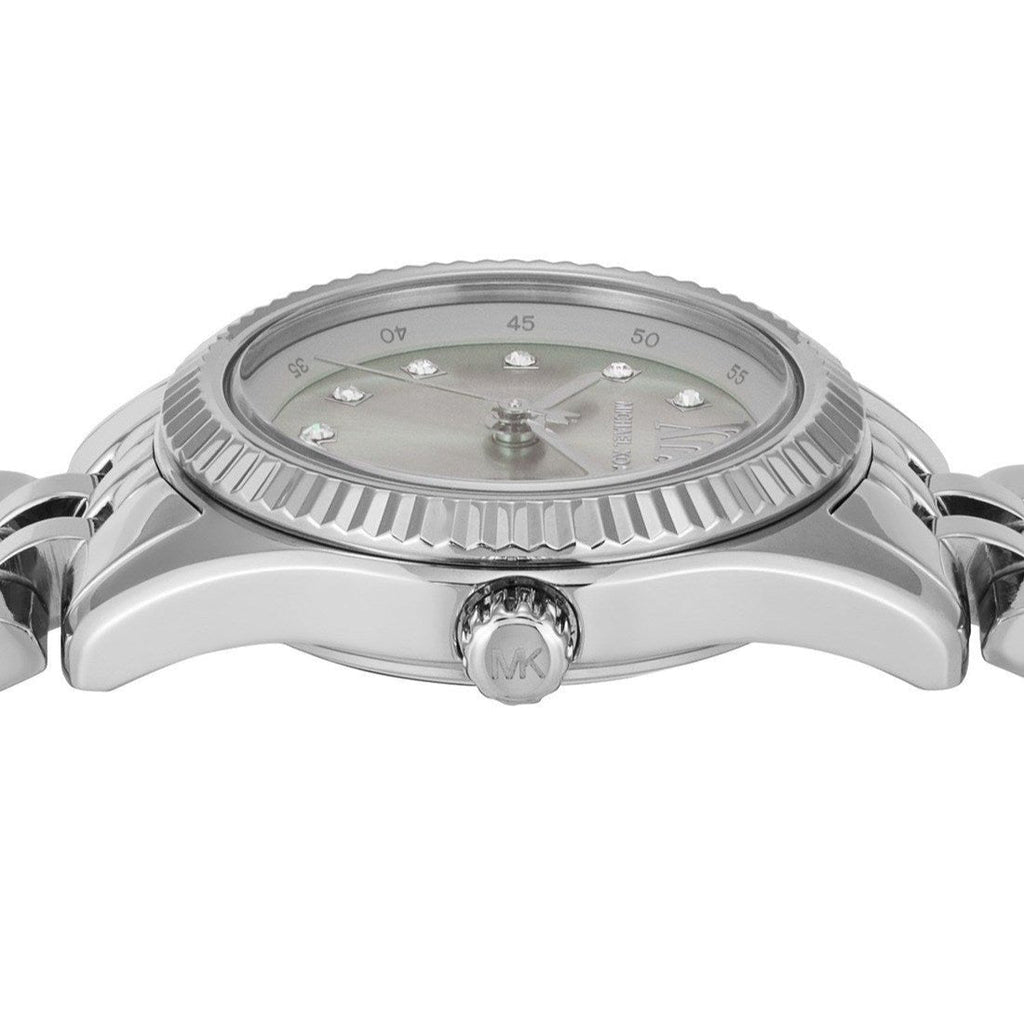 Michael Kors Lexington Three-Hand Silver Dial Silver Steel Strap Watch for Women - MK4843 Buy Now By Michael Kors