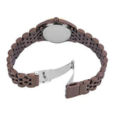 Michael Kors Lexington Three-Hand Brown Dial Brown Steel Strap Watch for Women - MK4844 Buy Now By Michael Kors