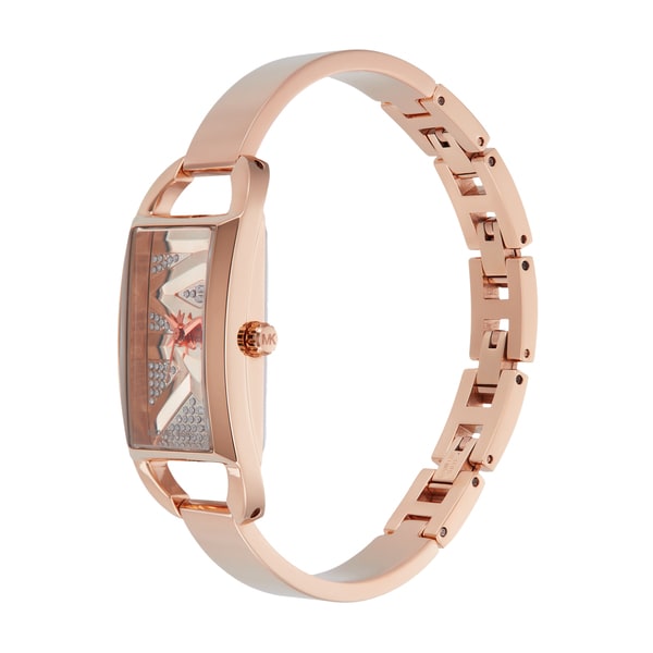 Michael Kors Empire Pavé Analog Rose Gold Dial Rose Gold Steel Strap Watch for Women - MK4858 Buy Now By Michael Kors