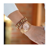 Michael Kors Runway Rose Gold Dial Rose Gold Steel Strap Watch for Women - MK5128 Buy Now By Michael Kors