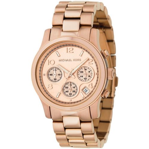 Michael Kors Runway Rose Gold Dial Rose Gold Steel Strap Watch for Women - MK5128 Buy Now By Michael Kors