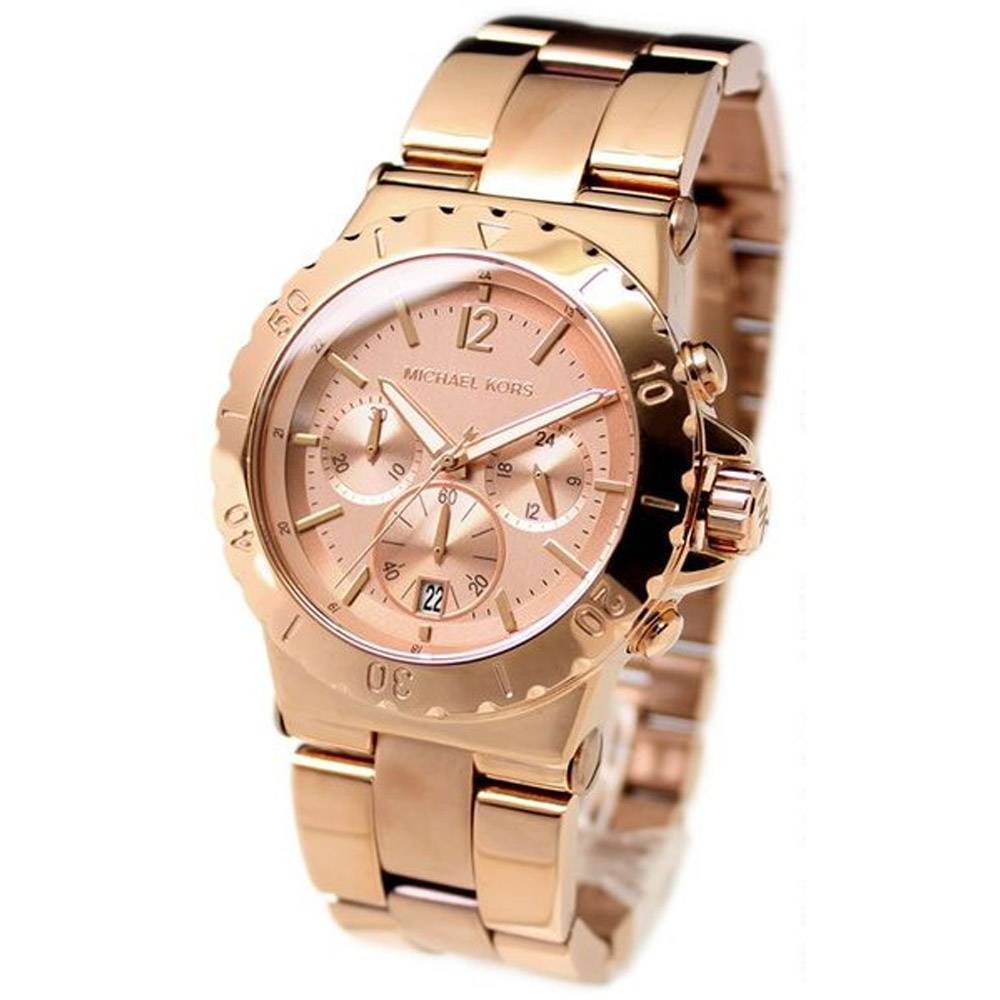 Michael Kors Dylan Rose Gold Dial Rose Gold Steel Strap Watch for Women - MK5314 Buy Now By Michael Kors