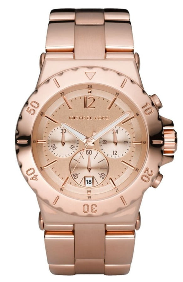 Michael Kors Dylan Rose Gold Dial Rose Gold Steel Strap Watch for Women - MK5314 Buy Now By Michael Kors