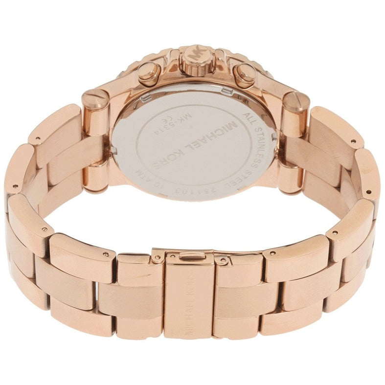Michael Kors Dylan Rose Gold Dial Rose Gold Steel Strap Watch for Women - MK5314 Buy Now By Michael Kors