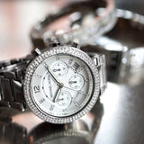 Michael Kors Parker Silver Dial Silver Steel Strap Watch for Women - MK5353 Buy Now By Michael Kors