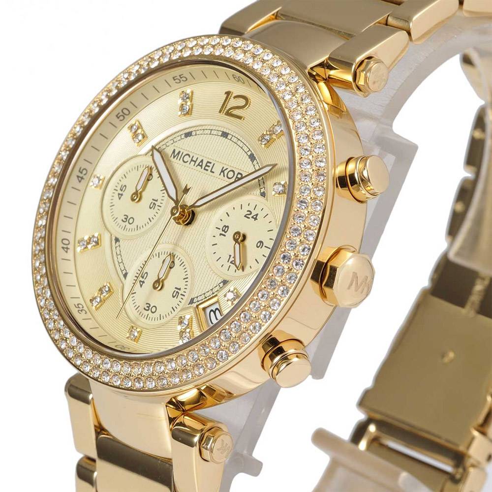 Michael Kors Parker Gold Dial Gold Steel Strap Watch for Women - MK5354 Buy Now By Michael Kors