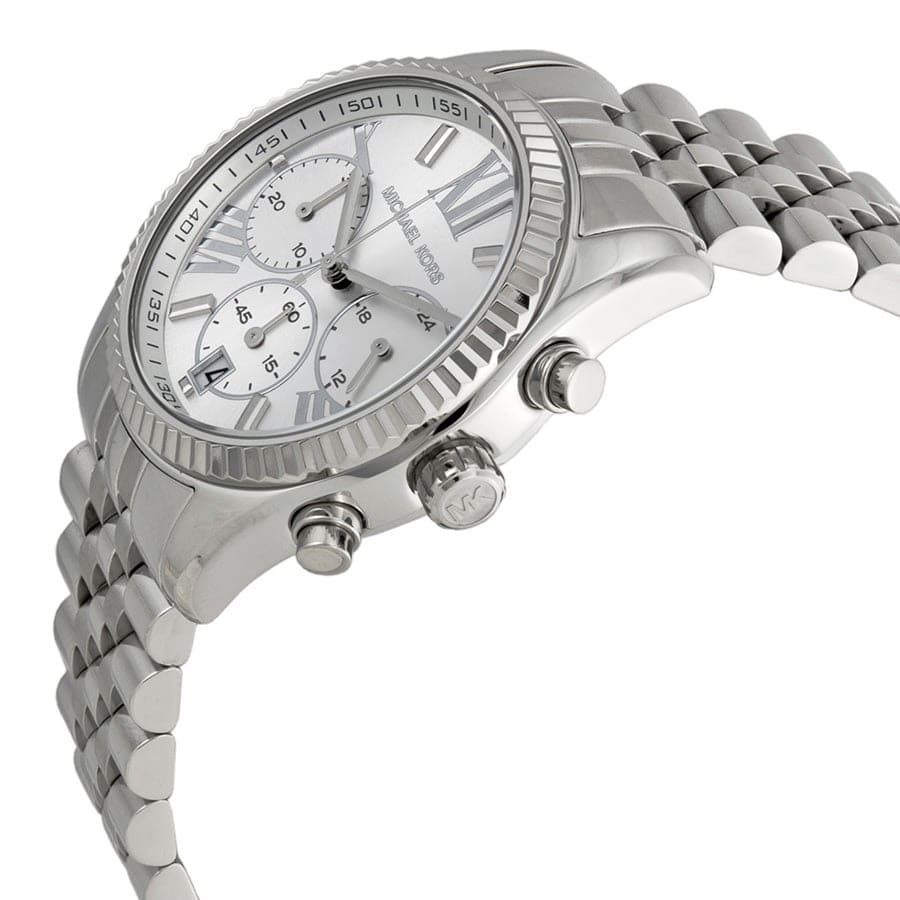 Michael Kors Lexington Silver Dial Silver Steel Strap Watch for Women - MK5555 Buy Now By Michael Kors