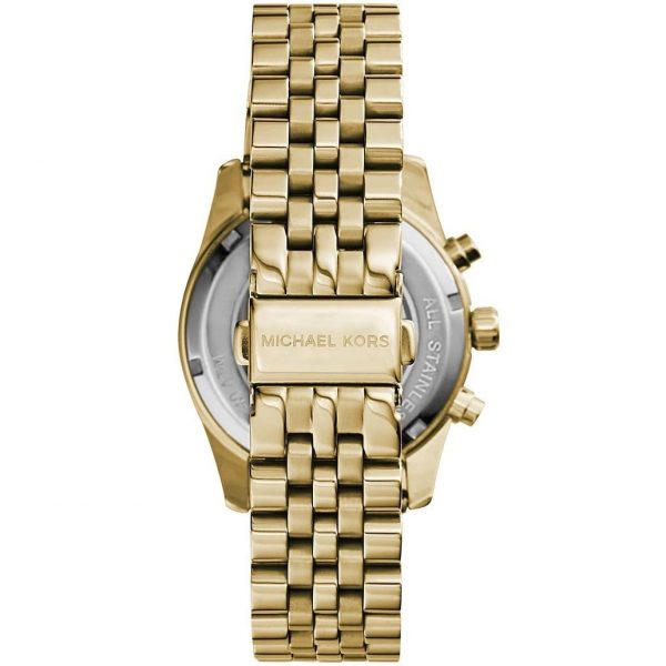 Michael Kors Lexington Chronograph Gold Dial Gold Steel Strap Watch for Women - MK5556 Buy Now By Michael Kors