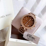 Michael Kors Parker Chronograph Brown Dial Brown Steel Strap Watch For Women - MK5578 Buy Now By Michael Kors