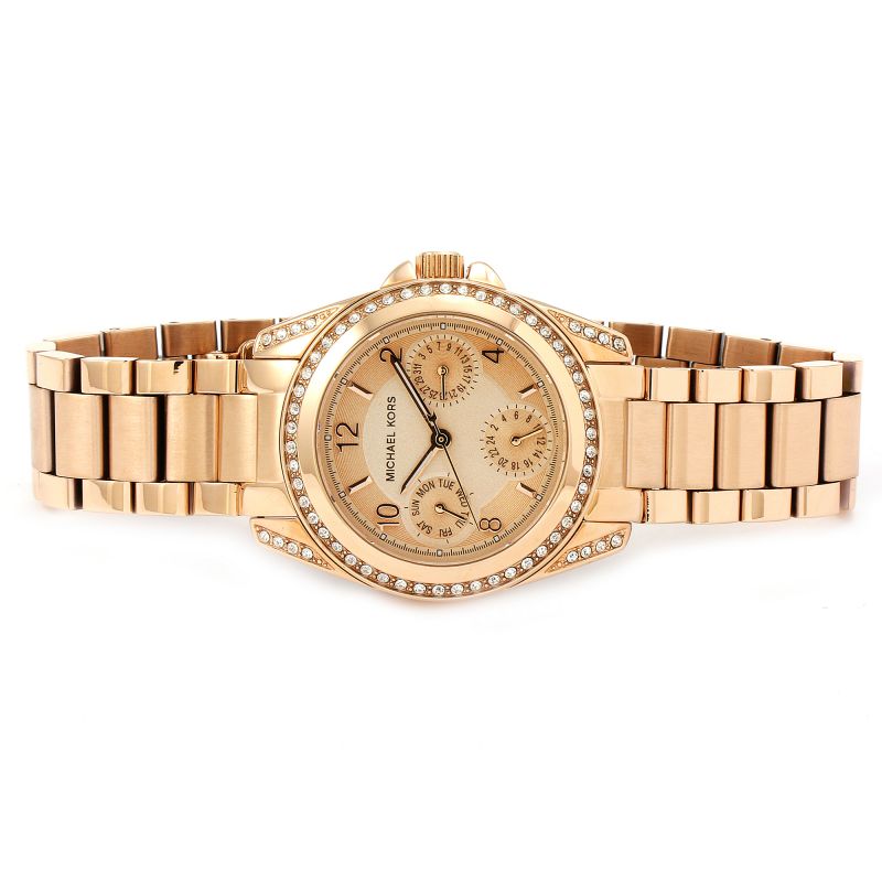 Michael Kors Blair Rose Gold Dial Rose Gold Steel Strap Watch for Women - MK5613 Buy Now By Michael Kors