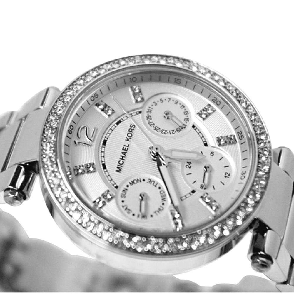 Michael Kors Parker Silver Dial Silver Steel Strap Watch for Women - MK5615 Buy Now By Michael Kors