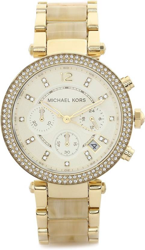 Michael Kors Parker Gold Dial Gold Steel Strap Watch for Women - MK5632 Buy Now By Michael Kors
