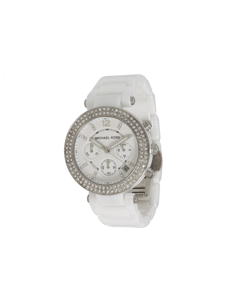 Michael Kors Parker White Dial White Ceramic Strap Watch for Women - MK5654 Buy Now By Michael Kors