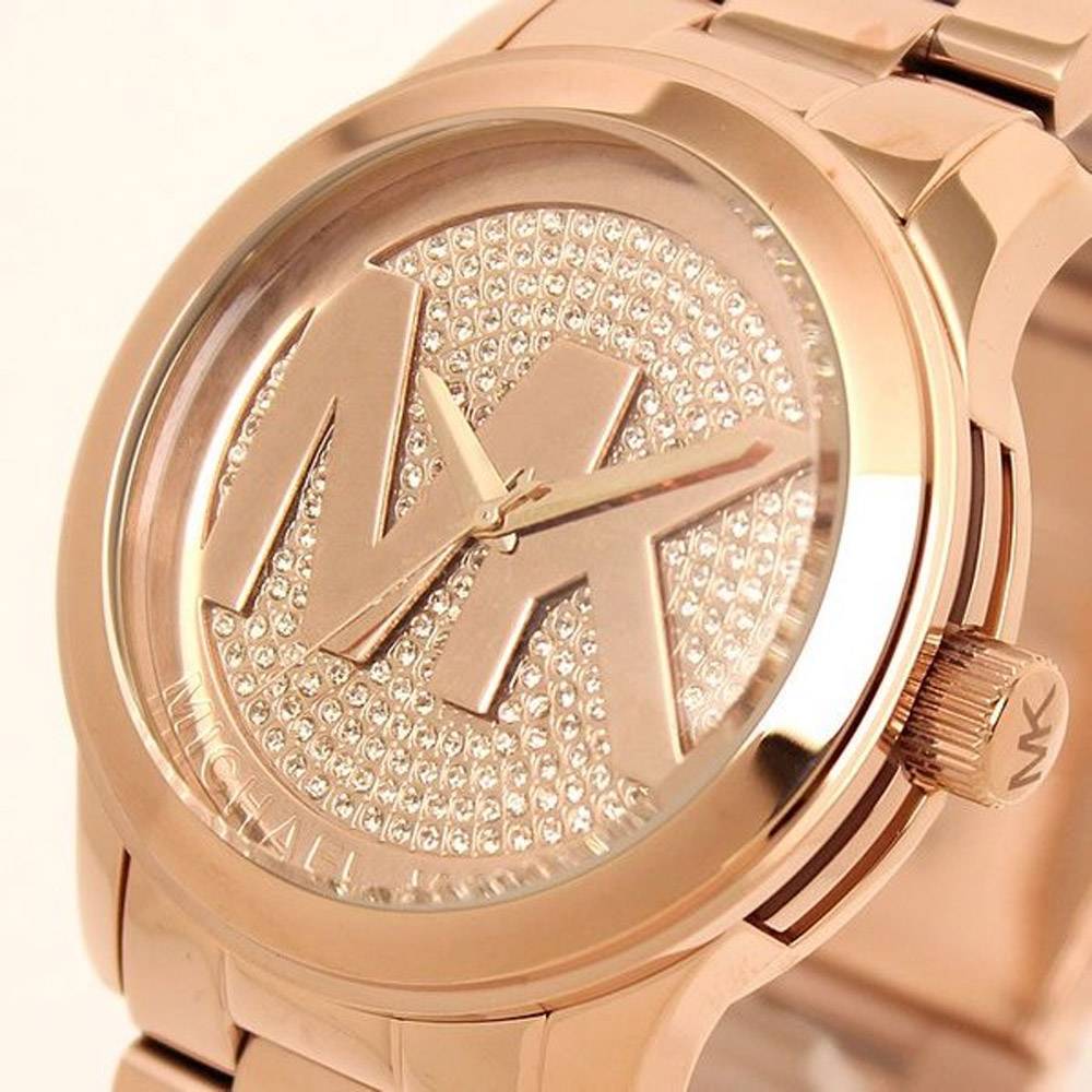Michael Kors Runway Rose Gold Dial Rose Gold Steel Strap Watch for Women - MK5661 Buy Now By Michael Kors