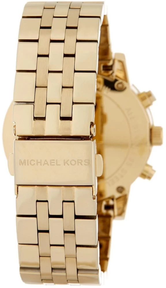 Michael Kors Runway Chronograph Gold Dial Gold Steel Strap Watch For Women - MK5698 Buy Now By Michael Kors