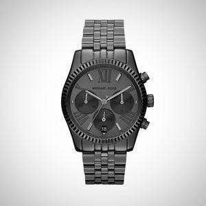 Michael Kors Lexington Chronograph Black Dial Black Steel Strap Watch For Women - MK5709 Buy Now By Michael Kors