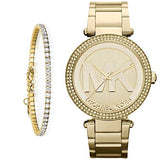Michael Kors Parker Diamonds Gold Dial Gold Steel Strap Watch for Women - MK5784 Buy Now By Michael Kors
