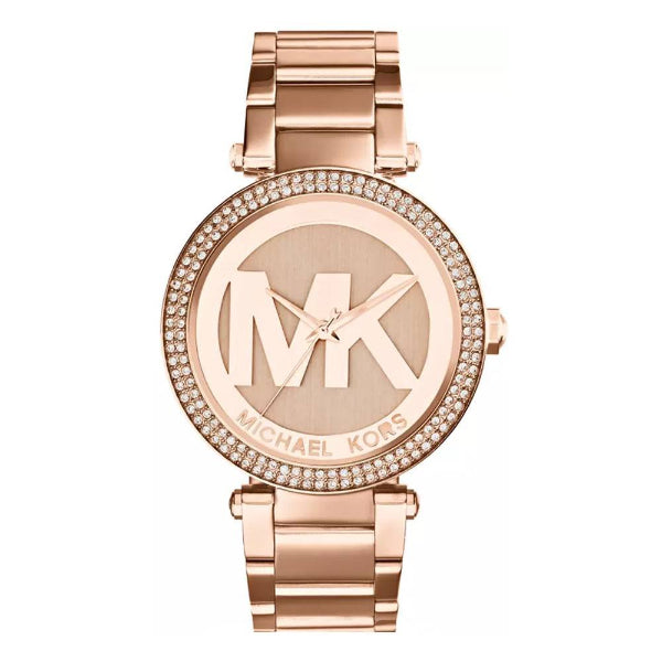 Michael Kors Parker Rose Gold Dial Rose Gold Steel Strap Watch for Women - MK5865 Buy Now By Michael Kors