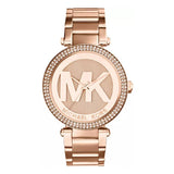 Michael Kors Parker Rose Gold Dial Rose Gold Steel Strap Watch for Women - MK5865 Buy Now By Michael Kors