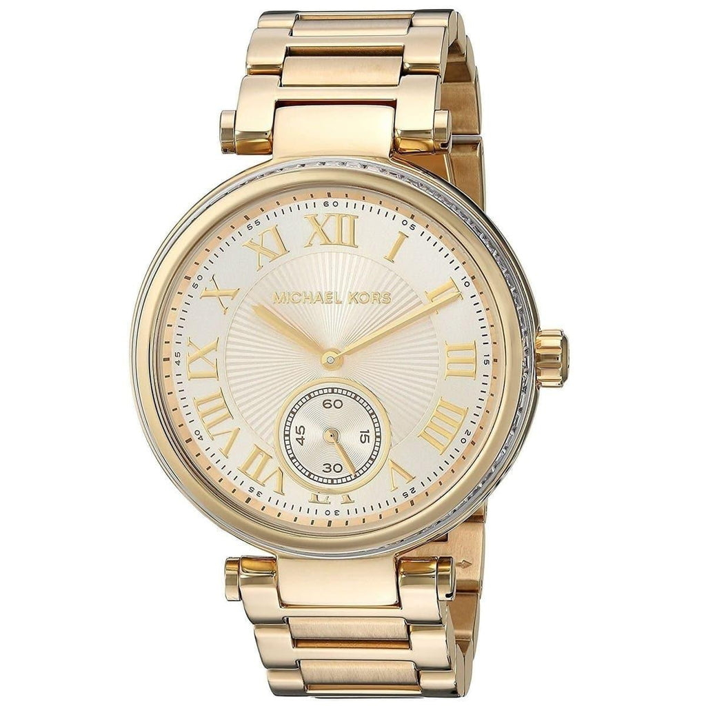 Michael Kors Skylar Gold Dial Gold Steel Strap Watch for Women - MK5867 Buy Now By Michael Kors