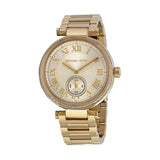 Michael Kors Skylar Gold Dial Gold Steel Strap Watch for Women - MK5867 Buy Now By Michael Kors