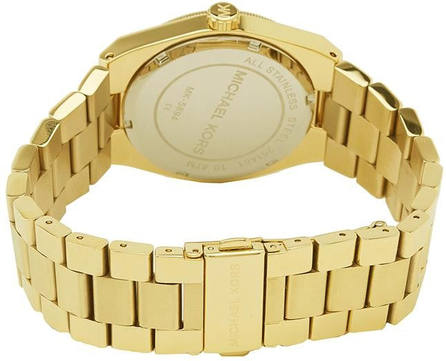 Michael Kors Channing Turquoise Dial Gold Steel Strap Watch For Women - MK5894 Buy Now By Michael Kors