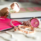 Michael Kors Runway Pink Dial Rose Gold Steel Strap Watch for Women - MK5931 Buy Now By Michael Kors