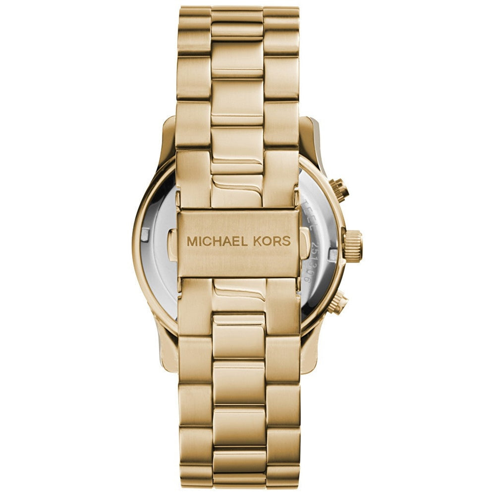 Michael Kors Runway Iridescent Pink Dial Gold Steel Strap Watch for Women - MK5939 Buy Now By Michael Kors