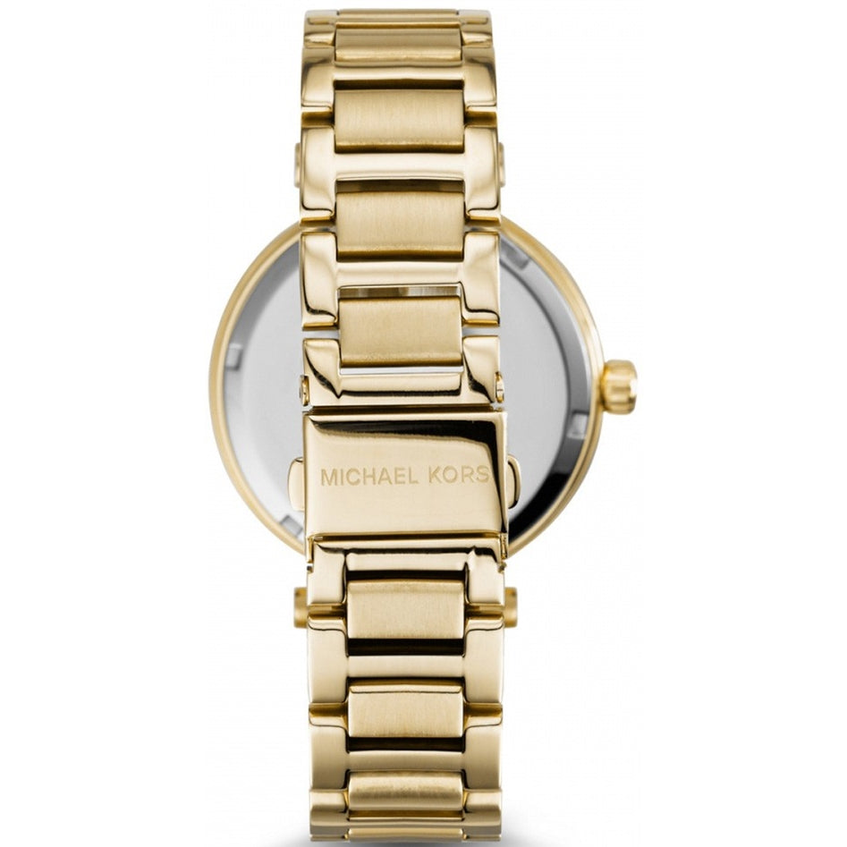 Michael Kors Skylar Black Dial Gold Steel Strap Watch for Women - MK5989 Buy Now By Michael Kors