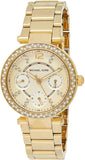 Michael Kors Parker White Dial Gold Steel Strap Watch for Women - MK6056 Buy Now By Michael Kors