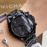 Michael Kors Bradshaw Chronograph Black Dial Black Steel Strap Watch For Women - MK6058 Buy Now By Michael Kors