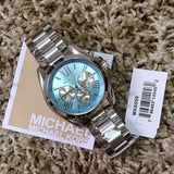 Michael Kors Bradshaw Chronograph Blue Dial Silver Steel Strap Watch For Women - MK6099 Buy Now By Michael Kors